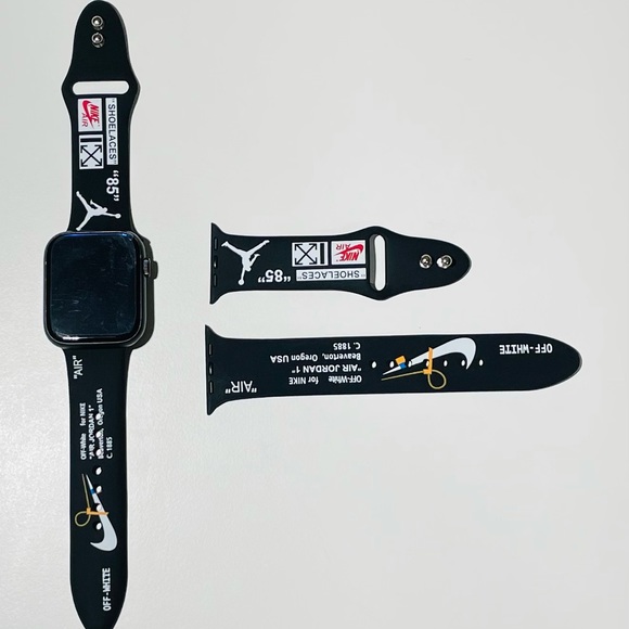 2 pcs Nike Silicone Wristlet Band for Apple Watch, T500+ - Picture 3 of 16